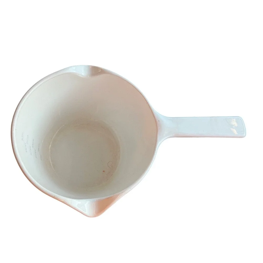 Corning Ware M-68-B White 1 Quart Measuring Pitcher Saucepan Range OvenMicrowave